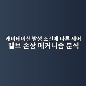캐비테이션 발생 조건에 따른 제어 밸브 손상 메커니즘 분석 6 ecba90ebb984ed858cec9db4ec8598 ebb09cec839d eca1b0eab1b4ec9790 eb94b0eba5b8 eca09cec96b4 ebb0b8ebb88c ec8690ec8381 eba994ecbba4eb8b88 1787231365