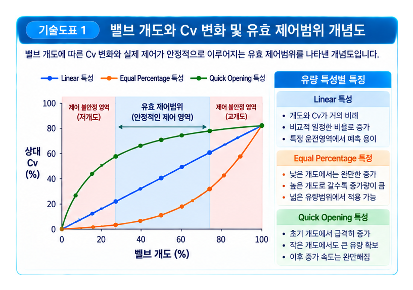Rangeability가 제어 밸브 성능을 결정하는 이유 1 Rangeability가 제어 밸브 성능을 결정하는 이유