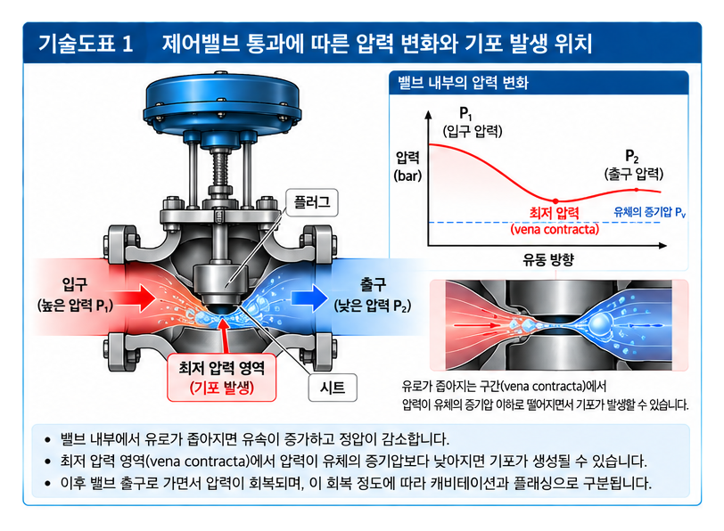 플래싱과 캐비테이션의 차이점 및 배관 시스템 적용 사례 1 플래싱과 캐비테이션의 차이점 및 배관 시스템 적용 사례