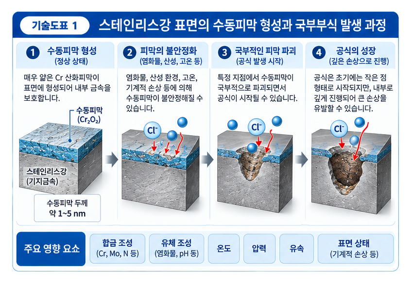 스테인리스강 밸브의 부식 저항성 평가 방법