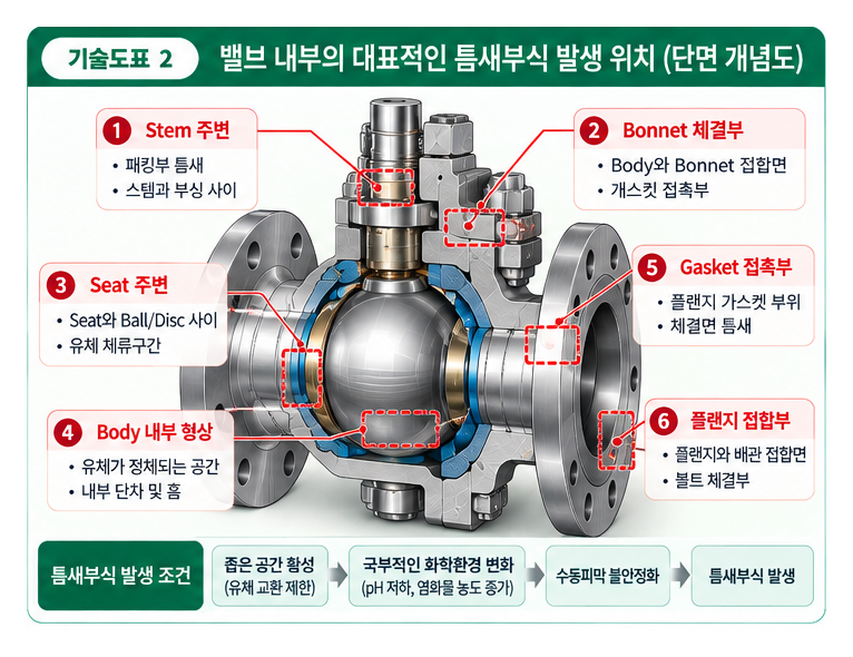 스테인리스강 밸브의 부식 저항성 평가 방법