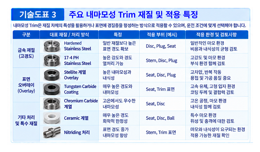 내마모성 트림 재질의 종류와 적용 분야 3 내마모성 트림 재질의 종류와 적용 분야