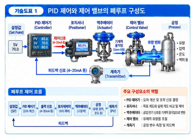 PID 제어와 제어 밸브의 상관관계 분석