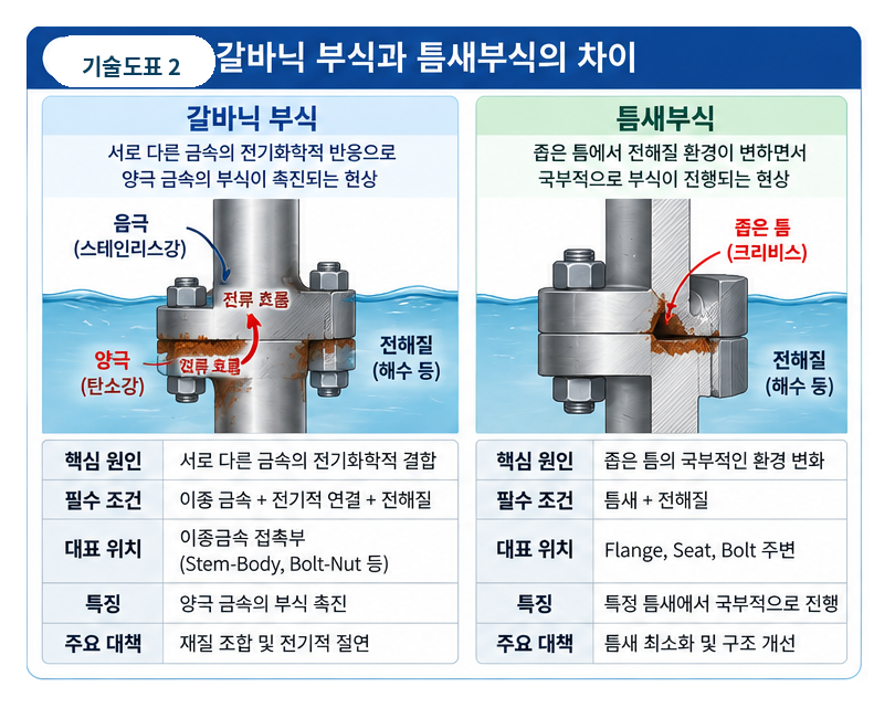 갈바닉 부식이 밸브 수명에 미치는 영향 2 갈바닉 부식이 밸브 수명에 미치는 영향