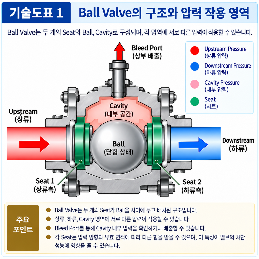 Ball Valve의 Double Piston Effect와 DBB 기능의 관계 1 Ball Valve의 Double Piston Effect와 DBB 기능의 관계