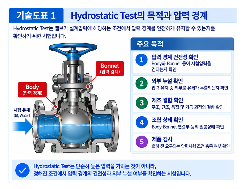 Hydrostatic Test 수행 절차와 합격 기준 1 Hydrostatic Test 수행 절차와 합격 기준